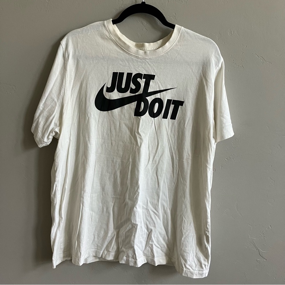 Nike White Tee Just Do It Mens XL